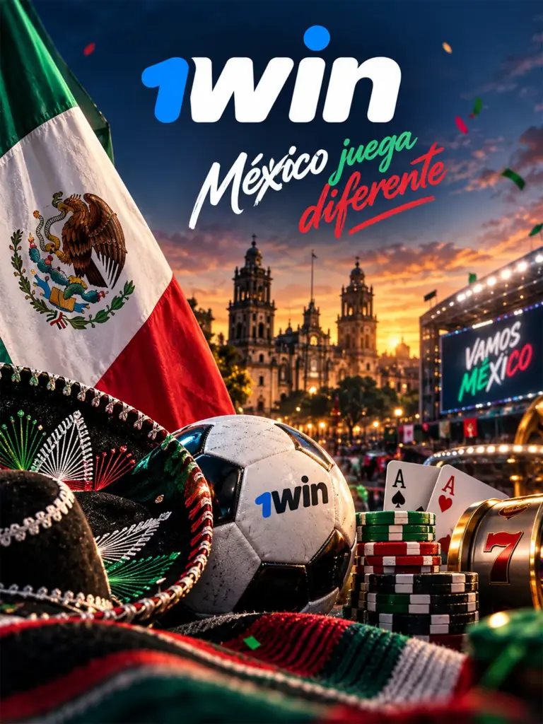 Ilustración de deportes de 1win para México