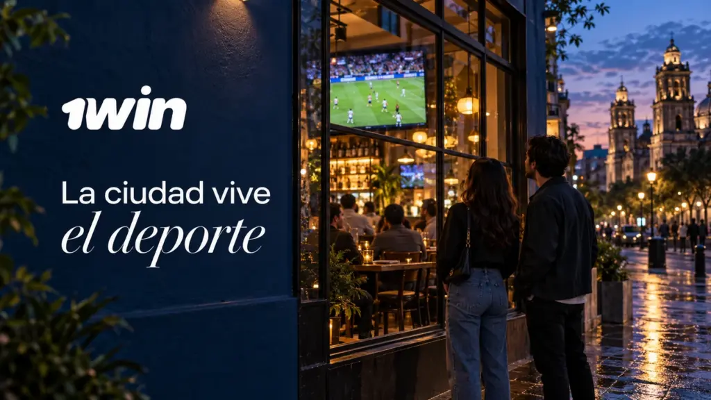 Ilustración de deportes de 1win para México